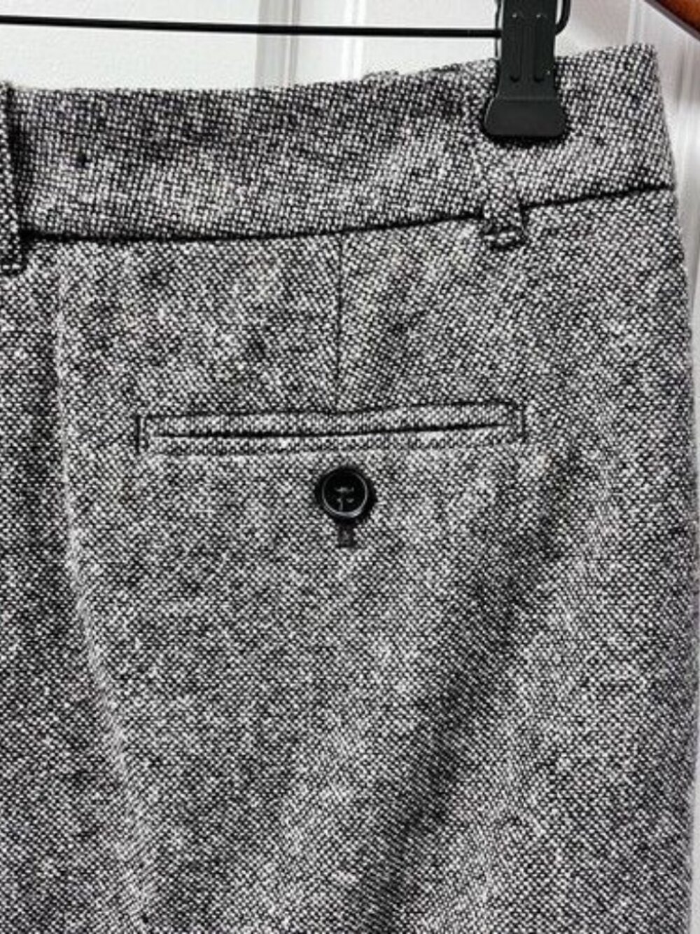 Skirt Eddie Bauer Wool Mercer Fit Size 4 Womens Button Retro Glam Workwear Lined - Picture 3 of 10